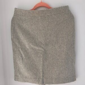 J Crew Grey Wool Skirt